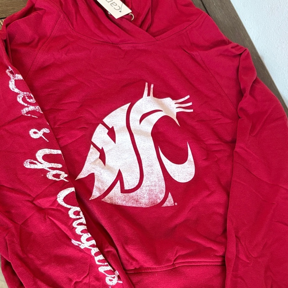 NWT [camp david] Washington State Cougars NCAA Hooded Sweatshirt Women’s Small - Picture 3 of 9